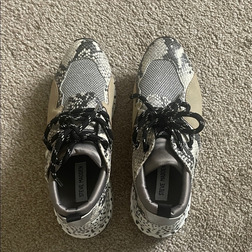 Steve Madden Snakeskin Pattern Sneakers